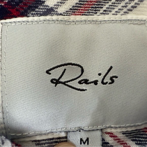 Rails Women's M Medium Hunter Flannel Plaid Long Sleeve Shirt. 1413 - Picture 2 of 4